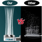 High Pressure Shower Heads Handheld Turbo Fan Shower Hydro Jet Shower Head Kit with 3 Filters Turbocharged Shower Head