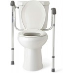 Medline Toilet Safety Rails Safety Frame for Toilet with Easy Installation Height Adjustable Legs Bathroom Safety