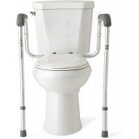 Medline Toilet Safety Rails Safety Frame for Toilet with Easy Installation Height Adjustable Legs Bathroom Safety