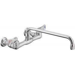 Moen 8119 Commercial M-Dura Two-Handle Wall Mount Utility Faucet 2.2 gpm Chrome