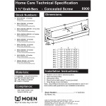 Moen 8912 Home 12-Inch Bathroom Grab Bar Stainless Steel