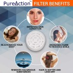PureAction Luxury Filtered Shower Head with Handheld Hose Hard Water Softener High Pressure & Water Saving Showerhead Filter Removes Chlorine & Flouride For Dry Skin & Hair SPA Showerhead Filter