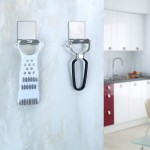 Razor Holder for Shower Shaver Holder Hanger Wall Adhesive Shower Hooks Stand Stainless Steel Utility Hook Bathroom Kitchen Organizer-4 Packs