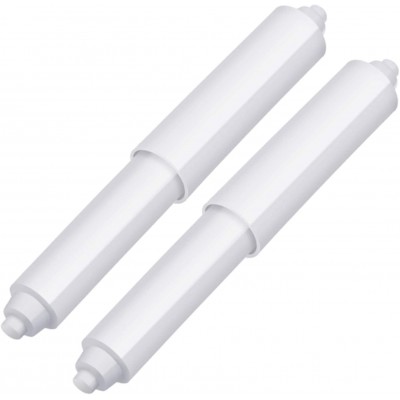 Shappy 2 Pieces Toilet Paper Holder Roller Replacement Plastic Spring Loaded White