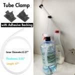 Sink Soap Dispenser Extension Tube kit Upgraded Metal Check Valve to Stop Leak & Backflow | Only One Tube No More Work to Connect 47" Long You May Cut as Your Need | 1 Pack