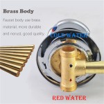 Solid Brass Screw Thread Intubation Cold & Hot Water Mixer Shower Faucet Tap 2 3 4 5 Output Diverter Round Shaped Knob Handle for Shower Cabin or Steam Room Intubation5way14.5cm