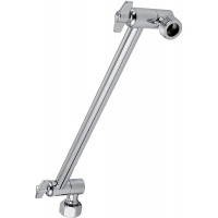 SparkPod Solid Brass Adjustable Shower Arm Extension with Universal Connection to all Shower Heads. Easy to Install Anti-Leakage Technology 11" Chrome