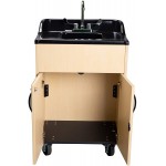 Waterworks Concession Sinks Premier Portable Handwashing Station with Hot Water Maple