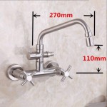 XYYXDD Double in-Wall Connected Washinghine Hot and Cold Water Faucet Mop Pool Laundry Pool Dual-Use Multi-Function C