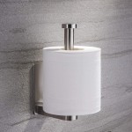YIGII Self Adhesive Toilet Paper Holder Bathroom Toilet Paper Holder Stand no Drilling Stainless Steel Brushed