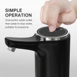 5 Gallon Water Dispenser tobelife AP138 Portable Water Bottle Pump Wireless Drinking Pure Water Dispenser for Universal 3 4 and 5 Gallon with USB Electric Charging and Automatic Off Switch Black
