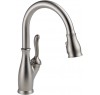Delta Faucet Leland Brushed Nickel Kitchen Faucet Kitchen Faucets with Pull Down Sprayer Kitchen Sink Faucet Faucet for Kitchen Sink Magnetic Docking Spray Head SpotShield Stainless 9178-SP-DST