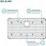 Elkay LKOBG2915SS Stainless Steel 27-1 2" x 13-1 2" x 1-1 4" Bottom Grid