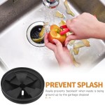 Garbage Disposal Splash Guard 2-Pack for InSinkErator Evolution Series 3 3 8" QCB-AM Sink Baffle Rubber Drain Cover 2022 Upgraded Removable Quiet Collar EPDM Strainer Insert Parts Ullnosoo