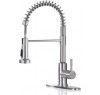 Kitchen Faucets，ARRISEA Brushed Nickel Pull-Out Sprayer Kitchen Sink Faucets Stainless Steel Faucet for Kitchen Sink with Deck Plate-Upgraded New Sprayer