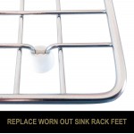 Kitchen Sink Rack Feet 20 Pack | Replacement for Kohler Rack Rubber Feet Part 84544-0 | Feet for Sink Grid by ROOM STARTERS 20 Pack White
