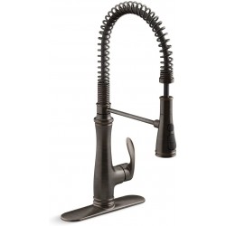 KOHLER K-29106-2BZ Bellera Kitchen Faucet with Pull Down Sprayer Kitchen Sink Faucet in Oil-Rubbed Bronze