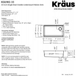 Kraus KGUW2-33MBL Bellucci Workstation Undermount Granite Composite Single Bowl Kitchen Sink with Accessories 32 Inch Metallic Black