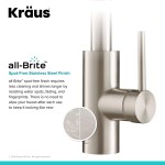 Kraus KPF-2620SFS Oletto Kitchen Faucet 16 Inch Spot Free Stainless Steel