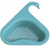 Shopping GD Swan Drain Basket For Kitchen Sink Multifunctional Kitchen Triangle Sink Filter Triangle Sink Drain Rack Corner Kitchen Sink Strainer Basket Keep The Kitchen Clean 1 Pc Blue