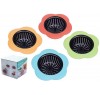 Silicone Kitchen Sink Strainer 4 Pack Pouring strainers，Drain FilterLarge Wide Rim 4.5" Diameter 4.5" Diameter 4 Color