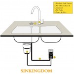 SINKINGDOM Garbage Disposal Air Switch Kit with with Long Button Champagne Bronze Brass Cover
