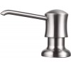 Soap Dispenser for Kitchen Sink Brushed Nickel Built-in and Refill-from-Top Design with Liquid Hand & Dish Soap Bottle