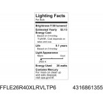 GE 61355 Reveal 26-Watt Indoor Floodlight R40 Compact Fluorescent Bulb