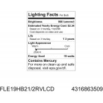GE 63509 20-Watt 1050-Lumen Bright from the Start CFL Light Bulb Reveal 1-Pack
