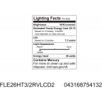 GE 75413 26-Watt CFL Spiral Reveal Light Bulb 100-Watt Equivalent 2-Pack