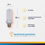 Replacement for Lights of America 9166b Light Bulb by Technical Precision 65W CFL Bulb with E39 Mogul Screw Base 39mm Diameter E40 1 Pack