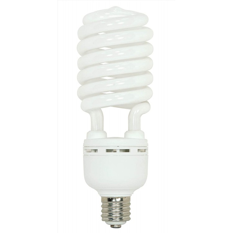 Satco S7396 105 Watt 400 Watt 7000 Lumens Hi-Pro Spiral CFL Daylight White 5000K Mogul Base 120 Volt Light Bulb