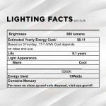 SleekLighting 13Watt GU24 Base 2 Prong Light Bulbs- UL approved-120v 60Hz Light Bulb- Mini Twist Lock Spiral -Self Ballasted CFL Two Pin Fluorescent Bulbs- 5000K Daylight 4pack