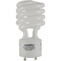 Sunlite 00793-SU Spiral CFL Light Bulb 23 Watts 100W Equivalent GU24 Base 1550 Lumens 10,000 Hour Life Span UL Listed 1 Count Pack of 1 50K-Super White