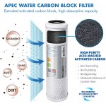 APEC Water Systems FILTER-MAX90 US Made 90 GPD Complete Replacement Set for Ultimate Series Reverse Osmosis Water Filter Standard 1 4" Output System 5 Piece White