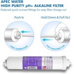 APEC Water Systems FILTER-SET-ESPH High Capacity Replacement Filter Set For Essence Series Alkaline Reverse Osmosis Water Filter System Stage 1-3&6