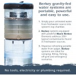 Berkey Authentic Black Berkey Purification Elements Berkey Water Purifier Replacement Filters Pack of 2