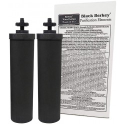 Berkey Authentic Black Berkey Purification Elements Berkey Water Purifier Replacement Filters Pack of 2