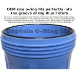Captain O-Ring Replacement 151122 O-Rings Compatible with Pentek Big Blue Water Filters OEM Size ORing Buna-N 3 Pack