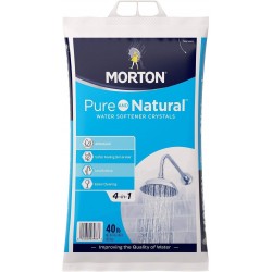 EasyGoProducts Morton-40F Morton Pure & Natural 4 in 1 Crystals – Soft Water Softener Salt – 40 Pounds white