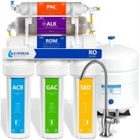 Express Water ROALK5D Reverse Osmosis Alkaline Water Filtration System – 10 Stage RO Water Filter with Faucet and Tank – Under Sink Water Filter – with Alkaline Filter for Added Essential Minerals – 50 GPD