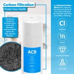 Express Water – Whole House Water Filter Set – 3 Stage Water Filtration Replacement Kit – Sediment Charcoal Carbon High Capacity Cartridge Filters – 5 Micron Water Filter – 4.5” x 20” inch
