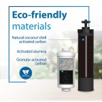 FilterLogic Water Filter Replacement for Black Filters BB9-2 & Fluoride Filters PF-2 Combo Pack and Gravity Filter System Includes 2 Black Filters and 2 Fluoride Filters