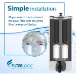 FilterLogic Water Filter Replacement for Black Filters BB9-2 & Fluoride Filters PF-2 Combo Pack and Gravity Filter System Includes 2 Black Filters and 2 Fluoride Filters