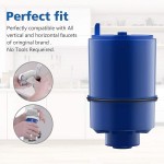 GLACIER FRESH Replacement for PUR Water Filter Faucet Replacement for RF-9999 and RF-3375 Compatible with All Pur Faucet Mount Filtration Systems Pack of 3
