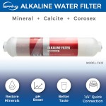 iSpring F9K 1-Year Reverse Osmosis Water Filter Replacement Cartridge Pack Set for 6-Stage Alkaline Mineral RO Filtration Systems Without Membrane White