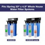 iSpring FP25B High Capacity 20” x 4.5” Water Replacement Cartridge Fine Sediment Filter 5 Micron 1 Piece White