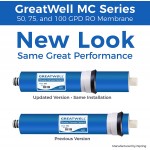 iSpring Greatwell Reverse Osmosis Membrane 75 GPD 11.75” X 1.75” Replacement Fits Standard Under Sink RO Drinking Water Filtration System MC7