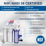 iSpring RCC7AK NSF Certified 75 GPD 6-Stage Reverse Osmosis System pH+ Alkaline Remineralization RO Water Filter System Under Sink Superb Taste Drinking Water Filter