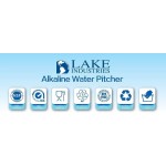 Lake Industries Alkaline Water Pitcher Cartridge Replacement | 150 liters 40 Gallon Capacity | Pure Clean Hydration | 4-Pack